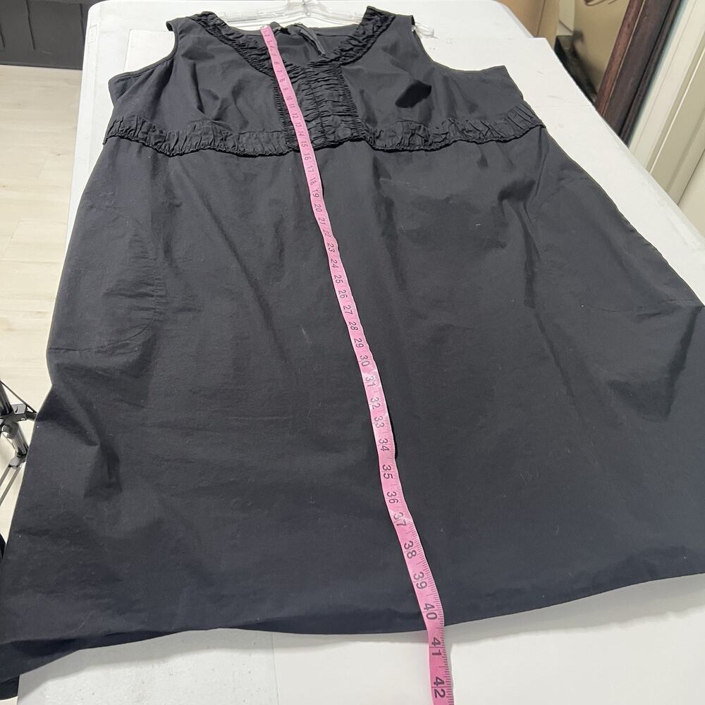 TALBOTS Plus Size Women Dress 24W Black Babydoll Career Minimalist Pockets - Picture 12 of 13